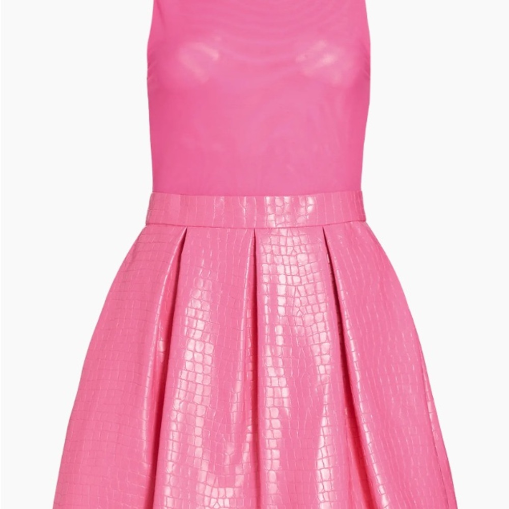 Alice & Olivia Chara Croc- Embossed Party Dress size 4